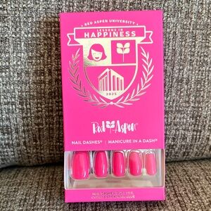 Red Aspen Pink Medium CoffinNail Dashes- Miley’s Lessons in Happiness